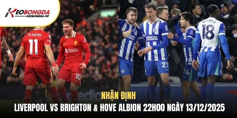 Nhận định Liverpool Vs Brighton 22h00 Ngày 13/12/2025